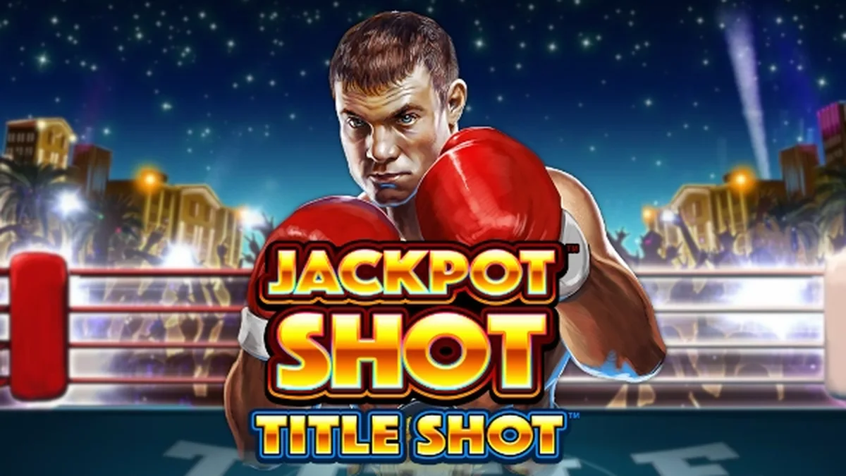 Tampilan layar permainan slot Title Shot dengan nuansa modern